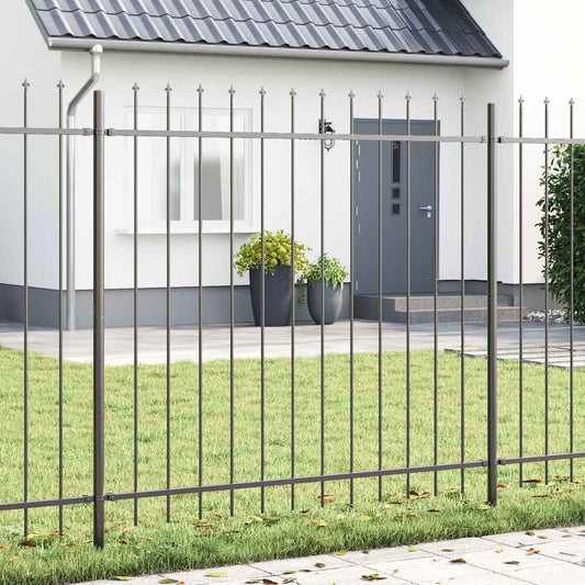 Recinzione per Giardino 7 pcs Grigio 11,9 x 1,5 m
