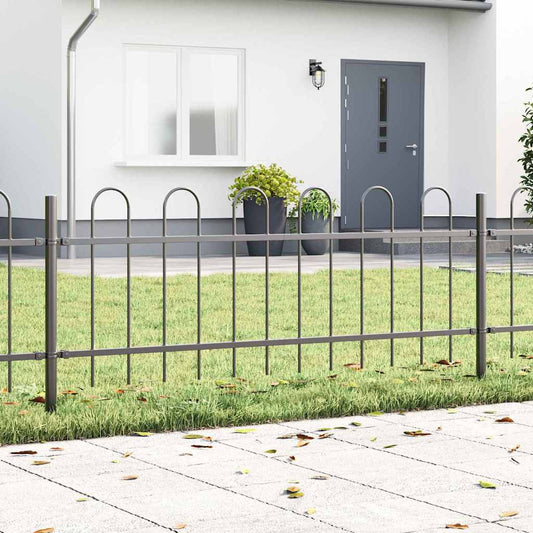 Recinzione per Giardino 7 pcs Grigio 11,9 x 0,6 m | homemem39