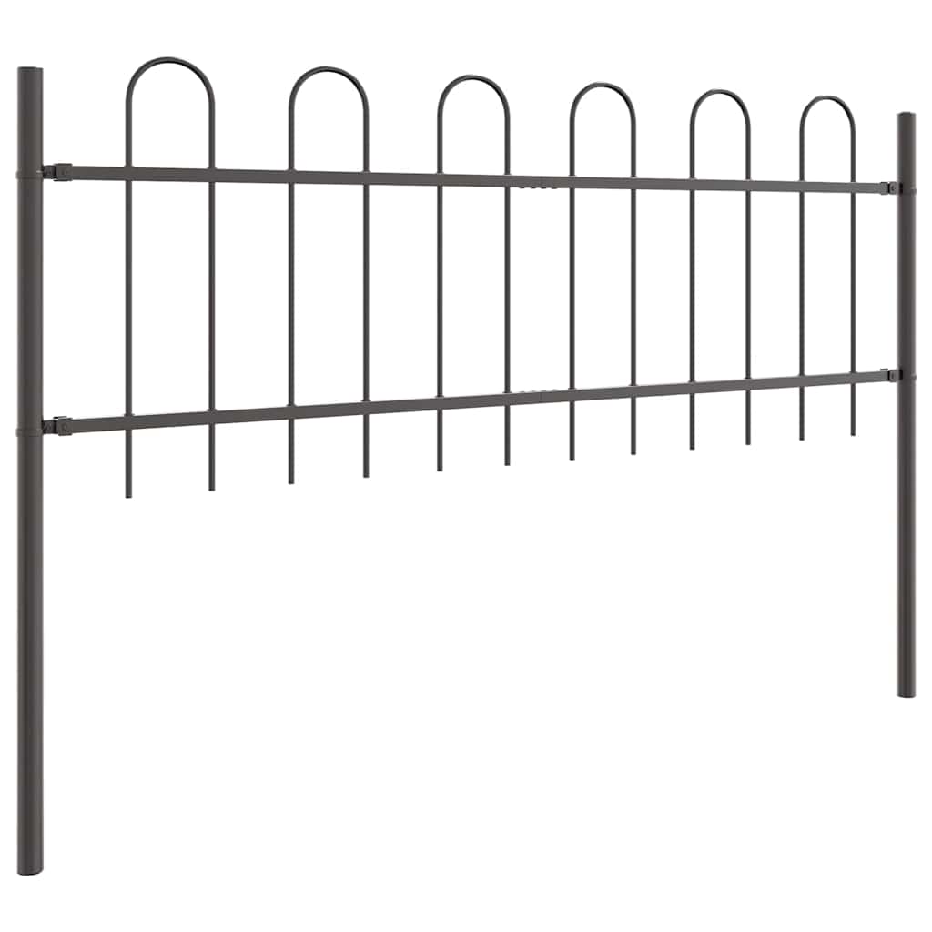 Recinzione per Giardino 7 pcs Grigio 11,9 x 0,6 m | homemem39