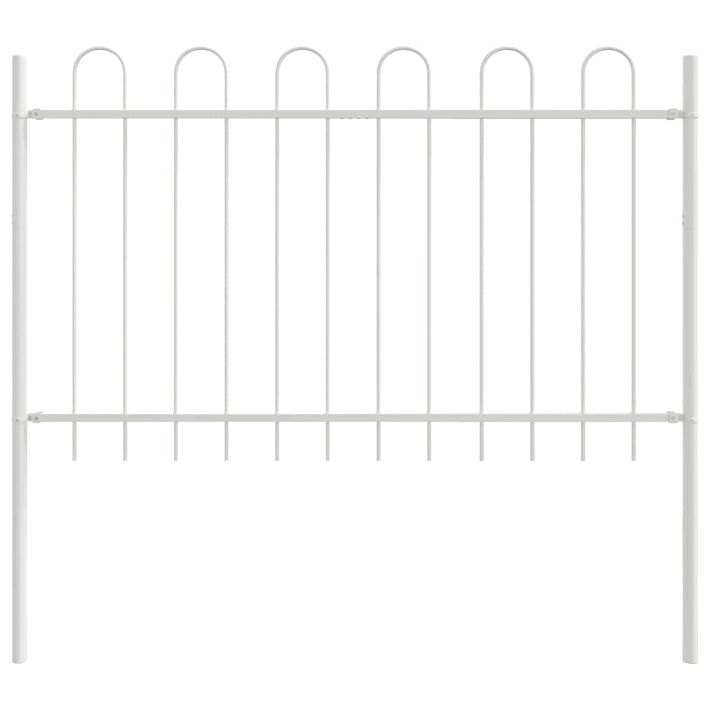 Recinzione per Giardino 8 pcs Bianco 13,6 x 1 m