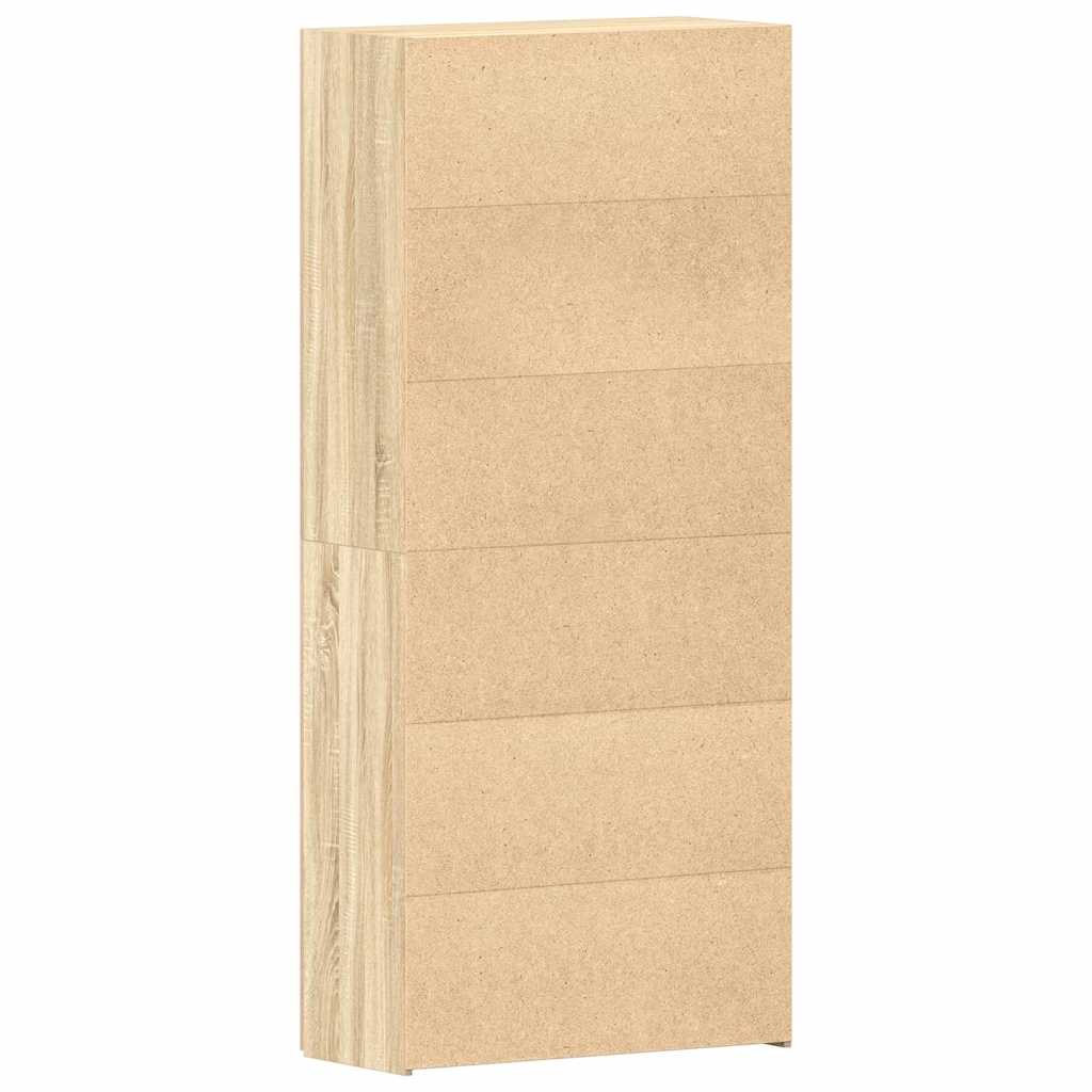 Mobile per scarpe Marrone 80 x 35.5 x 180 cm Legno multistrato