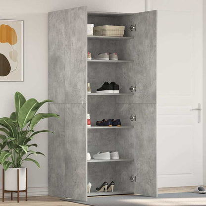 Mobile per scarpe Grigio 80 x 35.5 x 180 cm Legno multistrato