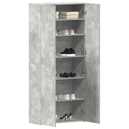 Mobile per scarpe Grigio 80 x 35.5 x 180 cm Legno multistrato