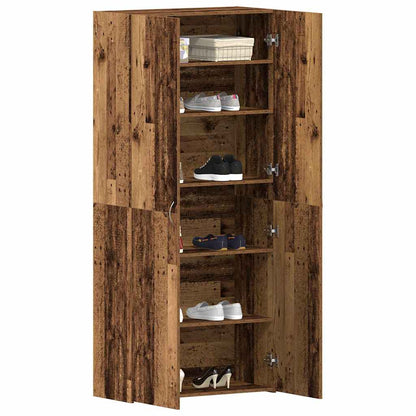 Mobile per scarpe Marrone 80 x 35.5 x 180 cm Legno multistrato