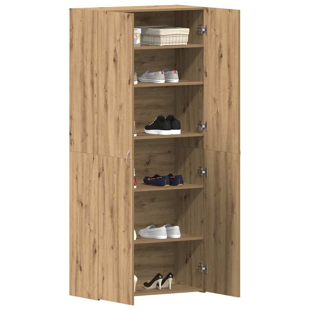 Mobile per scarpe Marrone 80 x 35.5 x 180 cm Legno multistrato