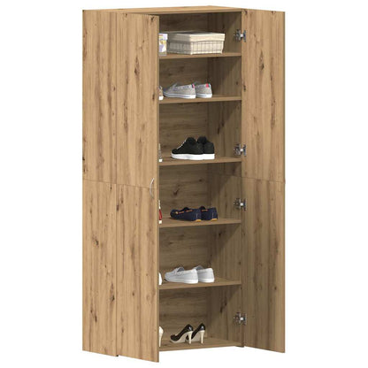 Mobile per scarpe Marrone 80 x 35.5 x 180 cm Legno multistrato