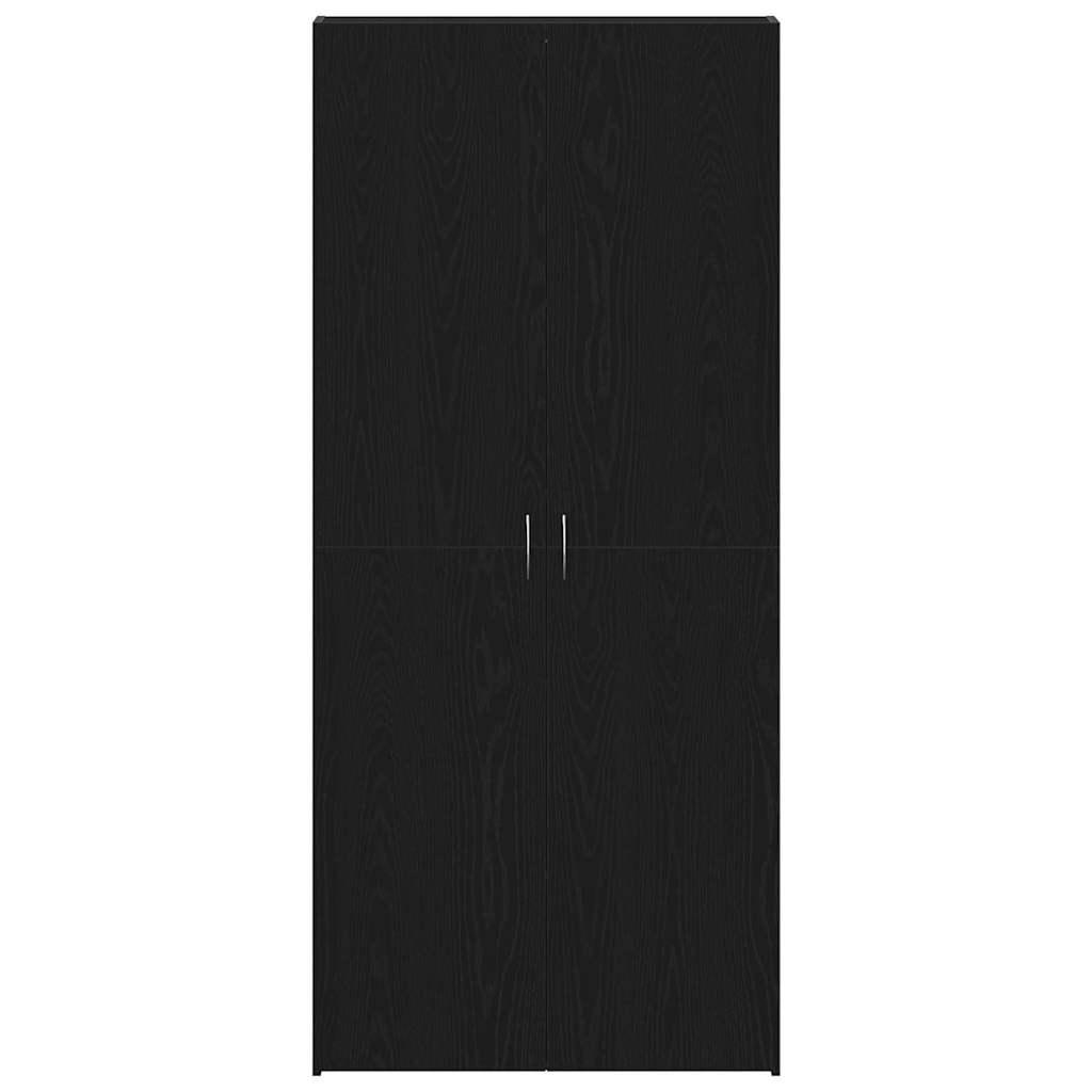 Mobile per scarpe Nero 80 x 35.5 x 180 cm Legno multistrato