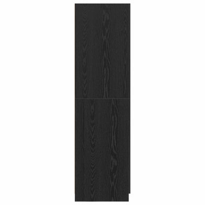 Guardaroba Rovere Nero 80 x 50,5 x 180 cm Legno ingegnerizzato | homemem39