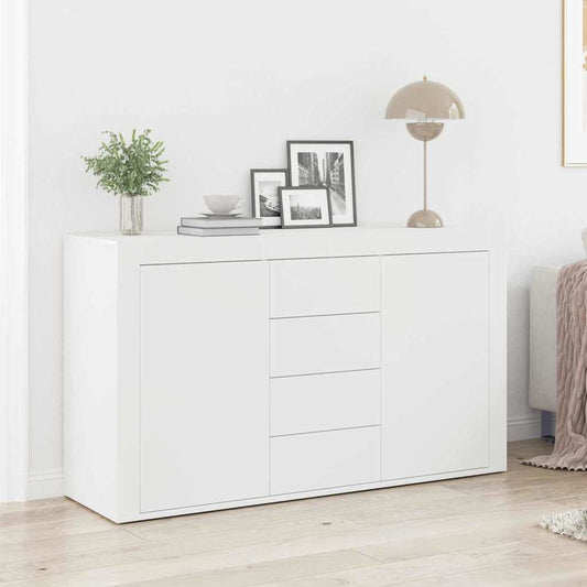 Credenza con cassetto Bianco 120 x 36 x 69 cm Legno multistrato