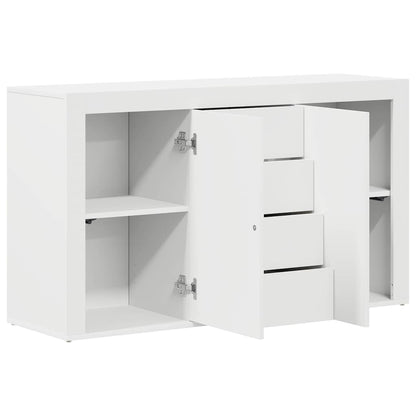 Credenza con cassetto Bianco 120 x 36 x 69 cm Legno multistrato