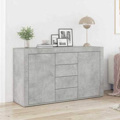 Credenza Grigio cemento 120 x 36 x 69 cm Legno multistrato - homemem39