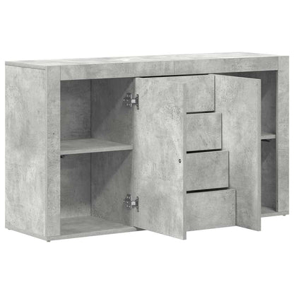 Credenza Grigio cemento 120 x 36 x 69 cm Legno multistrato - homemem39