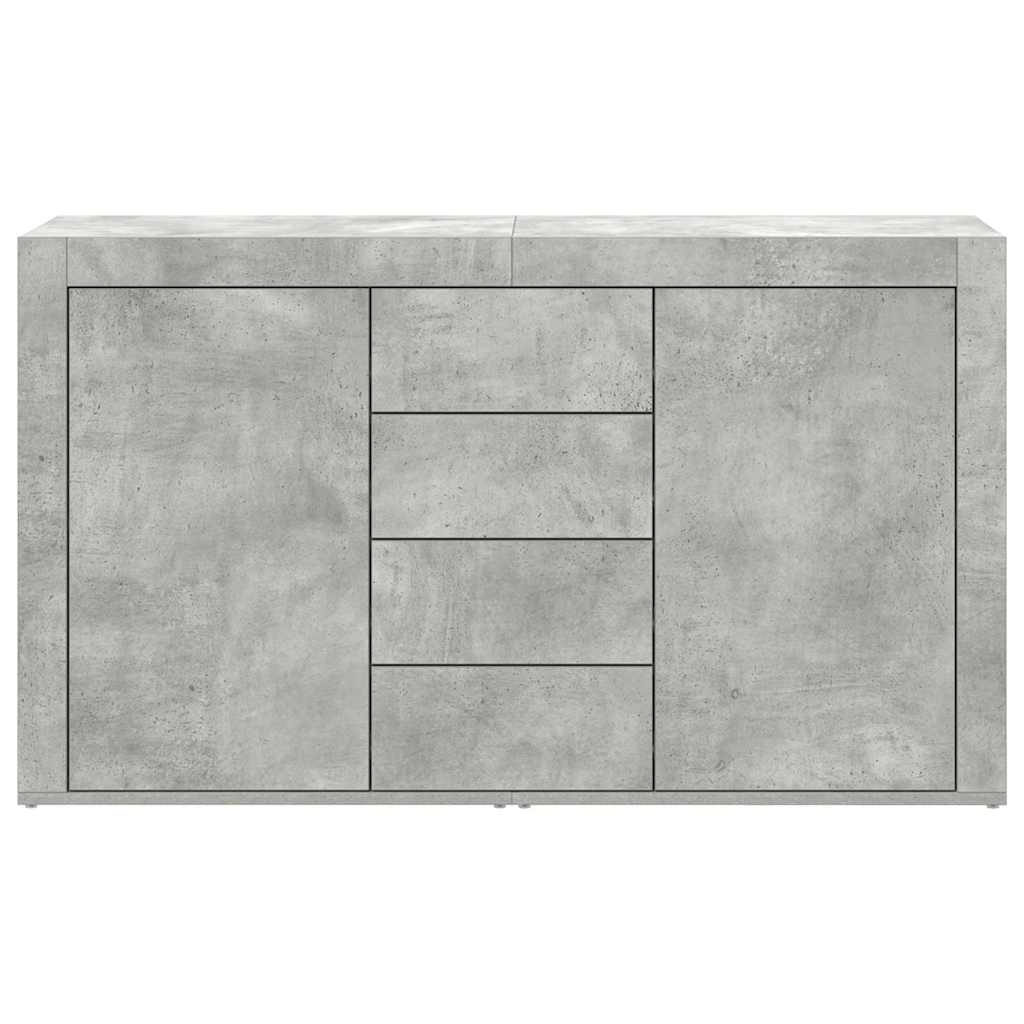 Credenza Grigio cemento 120 x 36 x 69 cm Legno multistrato - homemem39