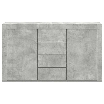 Credenza Grigio cemento 120 x 36 x 69 cm Legno multistrato - homemem39
