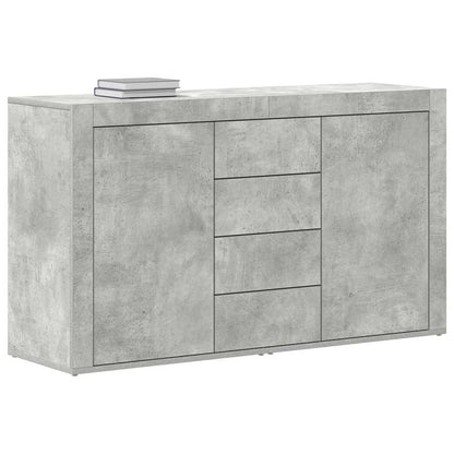 Credenza Grigio cemento 120 x 36 x 69 cm Legno multistrato - homemem39