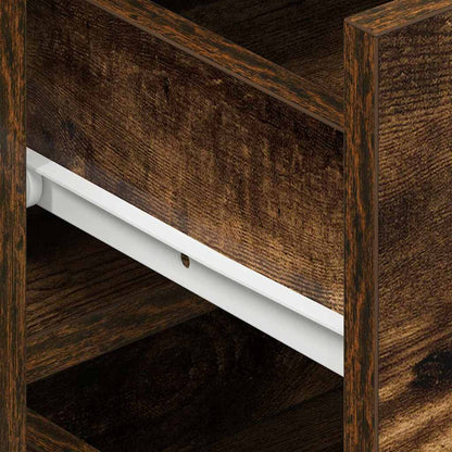 Credenza Rovere fumé 120 x 36 x 69 cm Legno multistrato