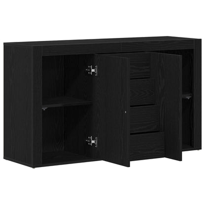 Credenza Rovere Nero 120 x 36 x 69 cm Legno multistrato
