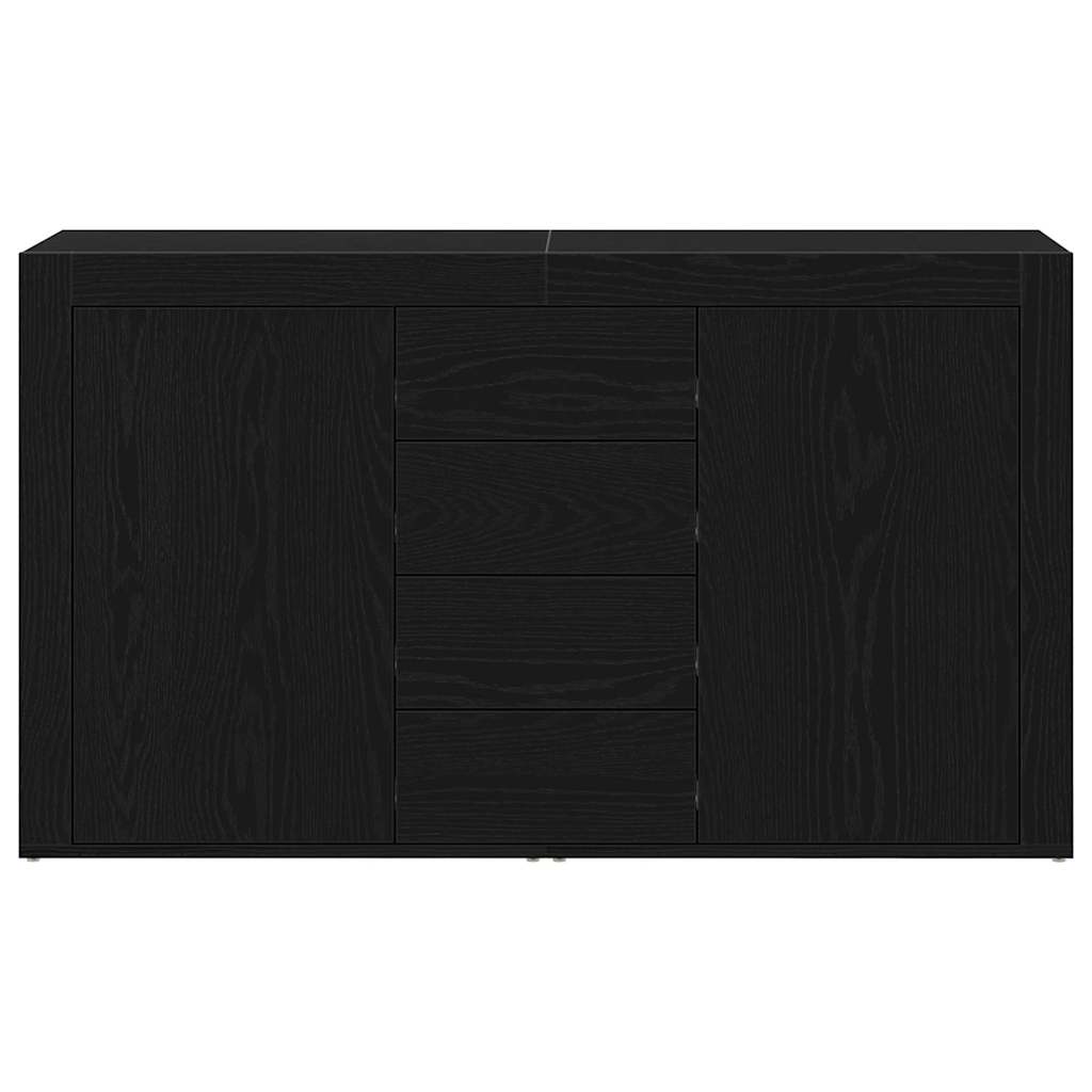 Credenza Rovere Nero 120 x 36 x 69 cm Legno multistrato