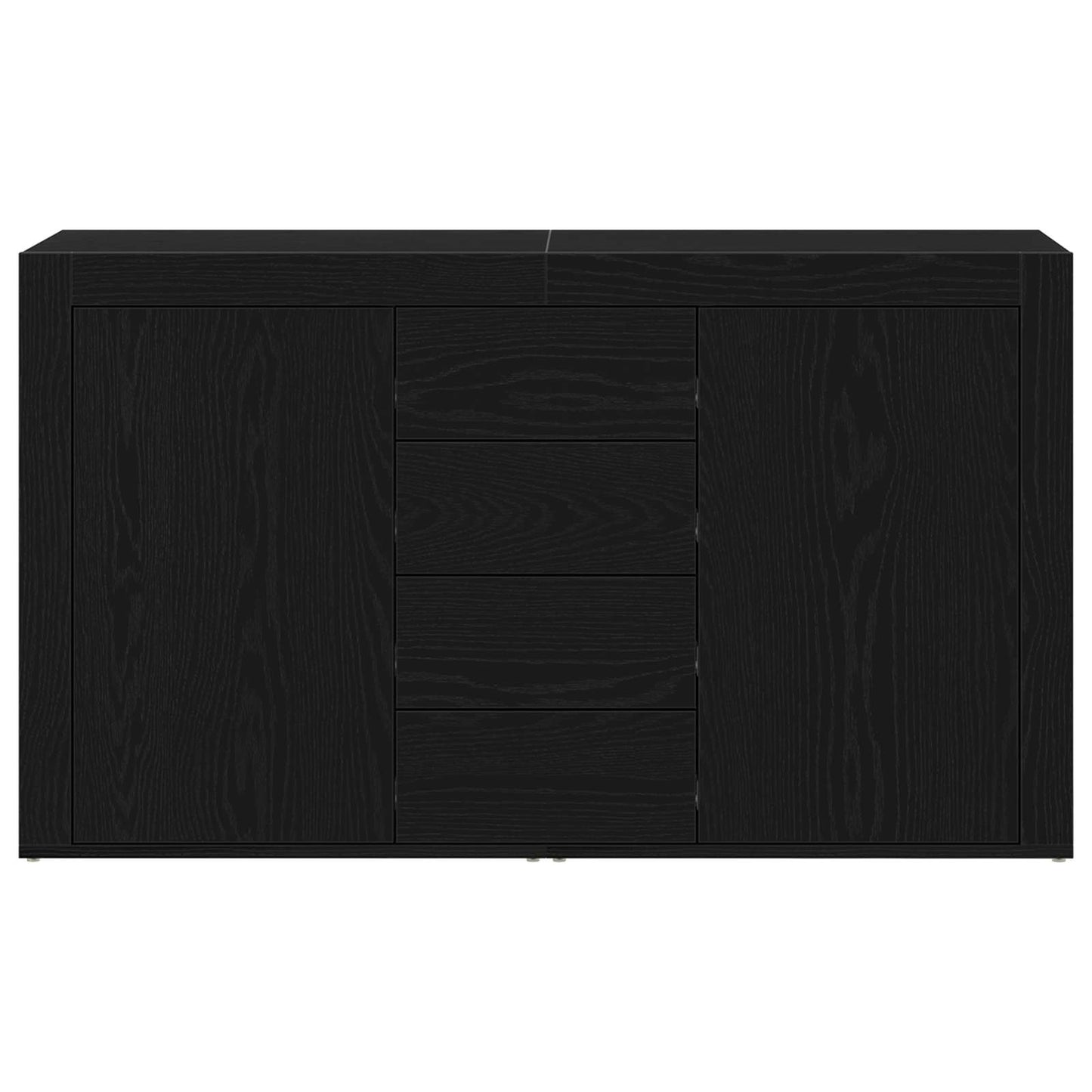 Credenza Rovere Nero 120 x 36 x 69 cm Legno multistrato