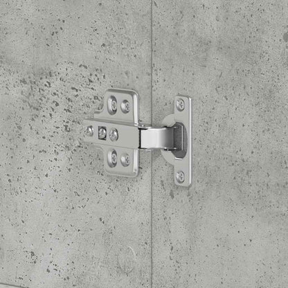 Mobile per scarpe con porta Grigio cemento 80 x 39 x 178 cm