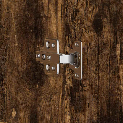 Mobile per scarpe con lo scaffale Rovere fumé 80 x 39 x 178 cm