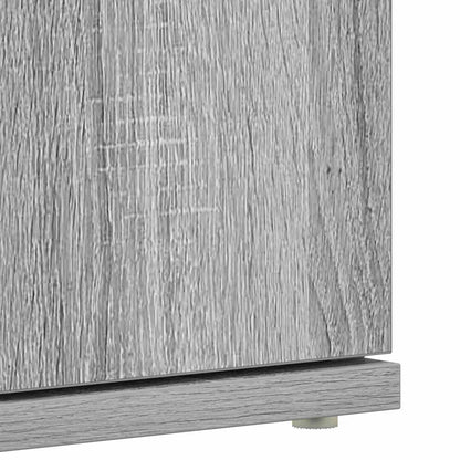 Mobile per scarpe con porta Grigio Sonoma 80 x 39 x 178 cm