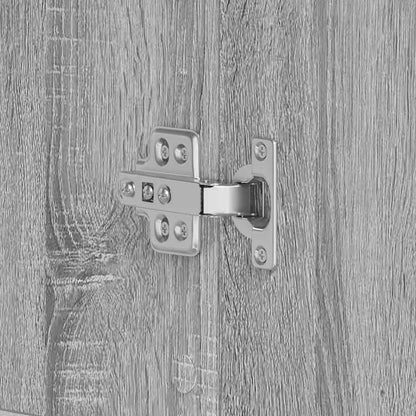 Mobile per scarpe con porta Grigio Sonoma 80 x 39 x 178 cm