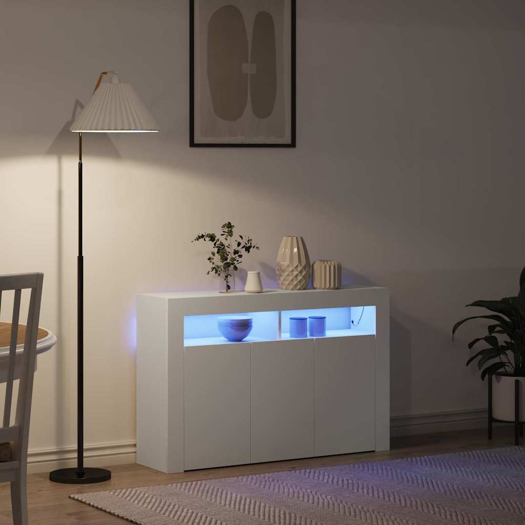 Credenza Bianco 116 x 30 x 75 cm Legno multistrato - homemem39