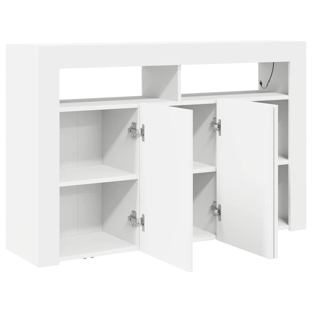 Credenza Bianco 116 x 30 x 75 cm Legno multistrato - homemem39