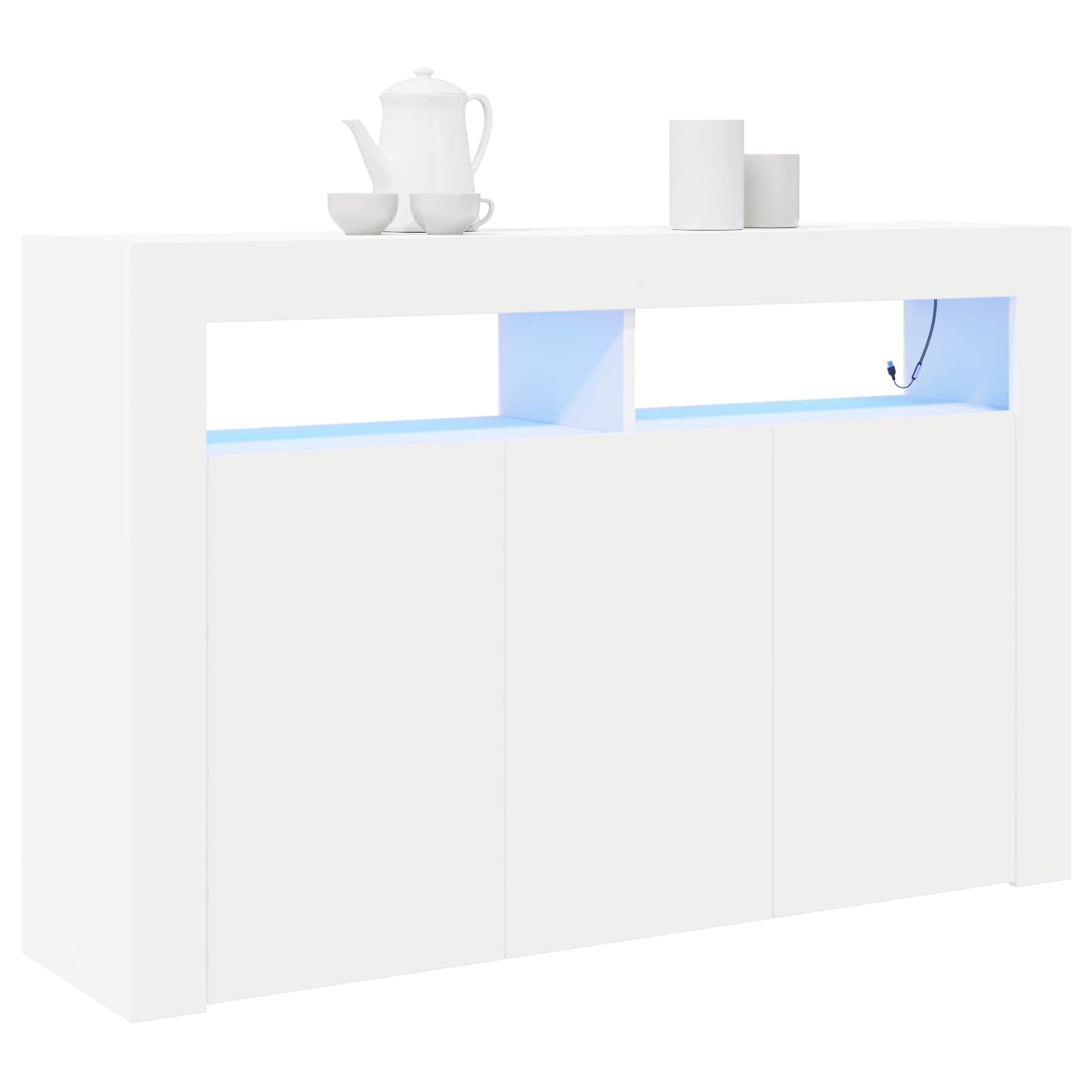 Credenza Bianco 116 x 30 x 75 cm Legno multistrato