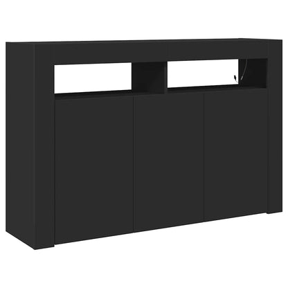 Credenza Nero 116 x 30 x 75 cm Legno multistrato - homemem39