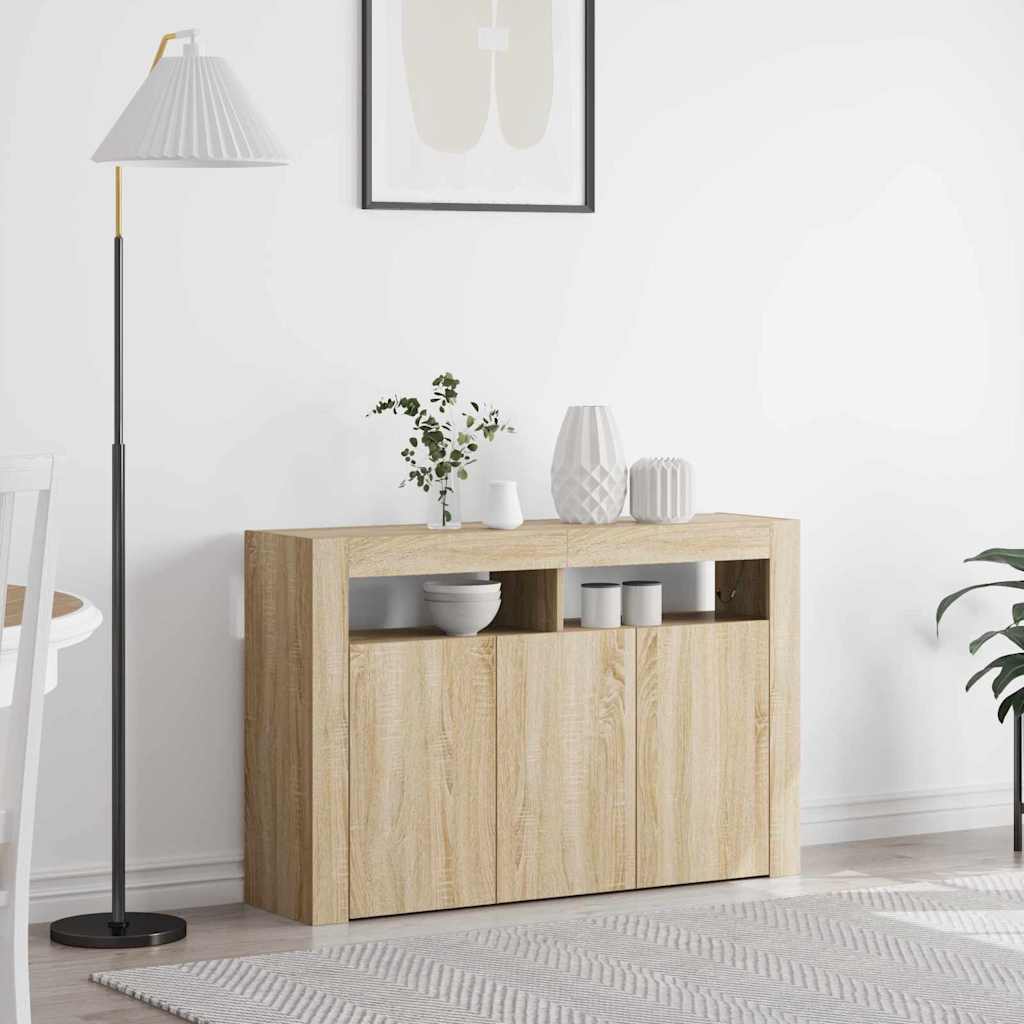 Credenza rovere sonoma 116 x 30 x 75 cm Legno multistrato - homemem39