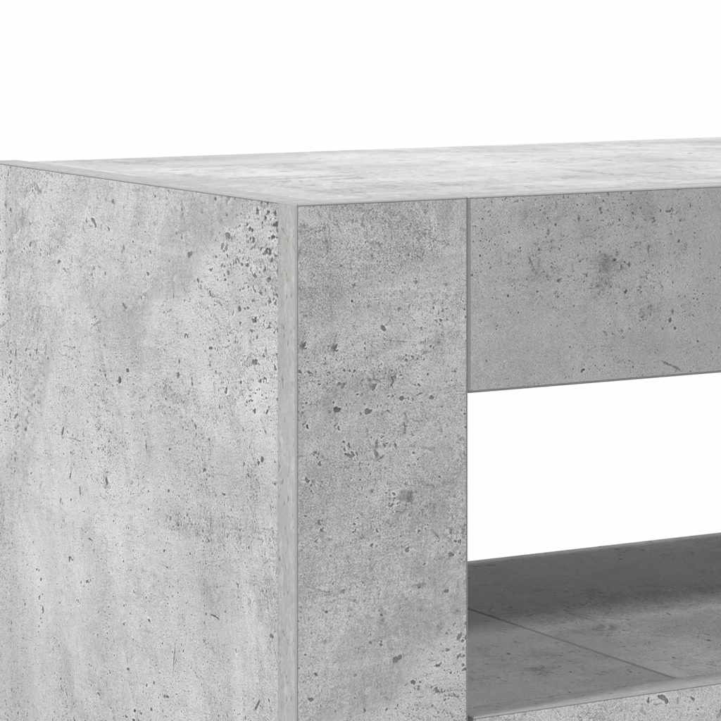 Credenza Grigio cemento 116 x 30 x 75 cm Legno multistrato - homemem39