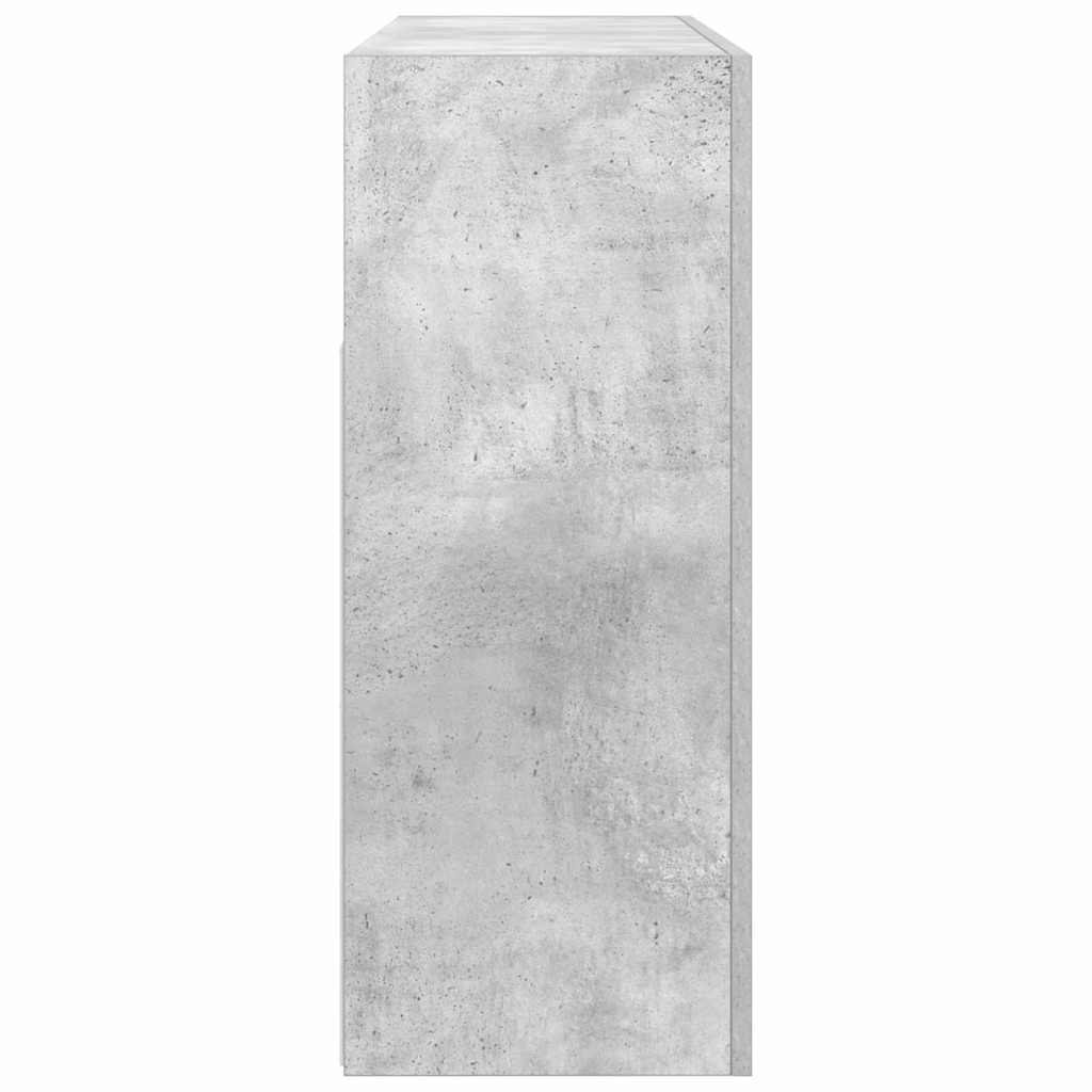 Credenza Grigio cemento 116 x 30 x 75 cm Legno multistrato - homemem39