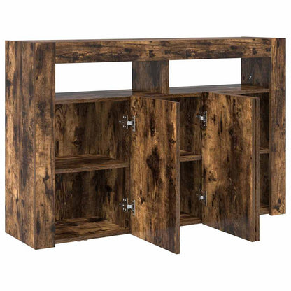 Credenza Rovere fumo 116 x 30 x 75 cm Legno multistrato - homemem39