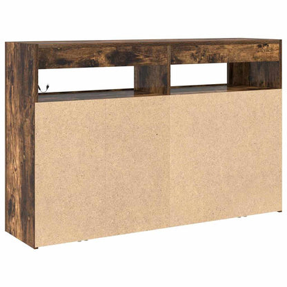 Credenza Rovere fumo 116 x 30 x 75 cm Legno multistrato - homemem39
