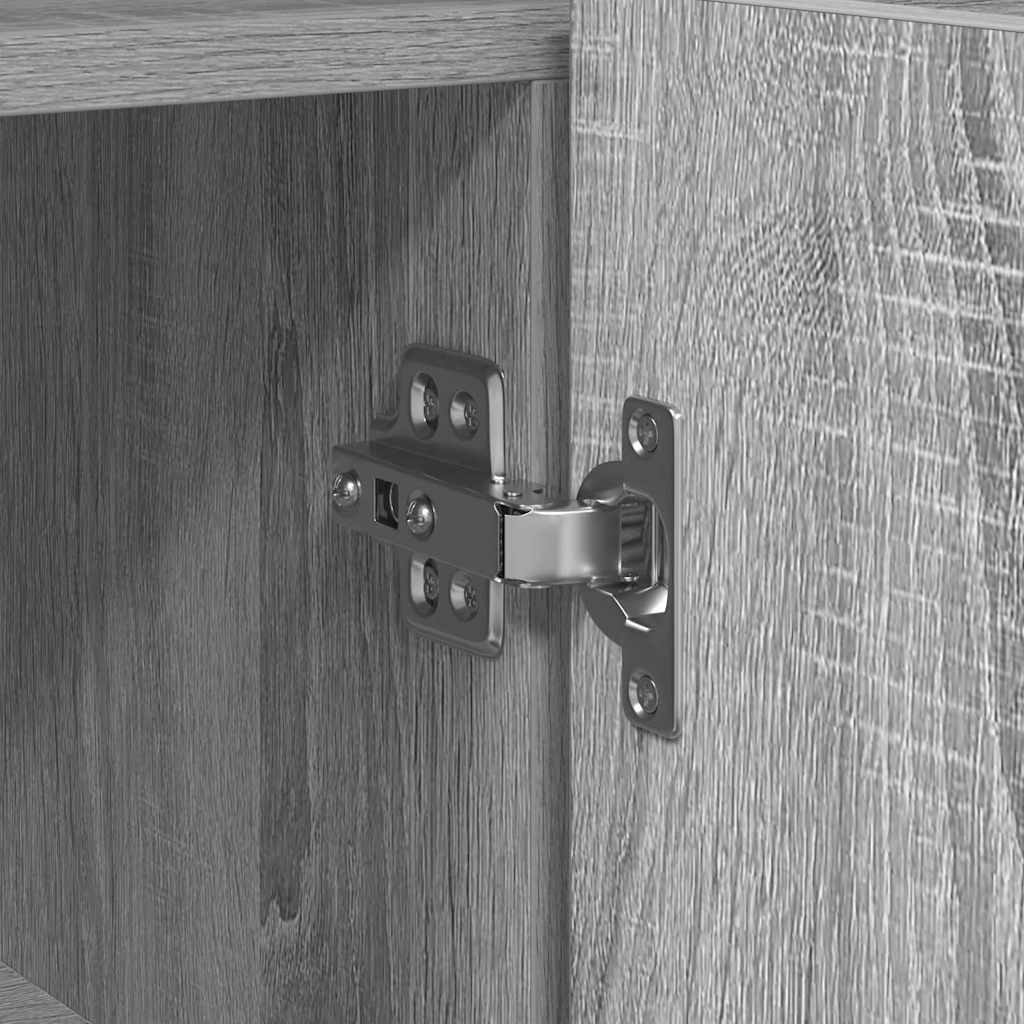 Credenza Grigio sonoma 116 x 30 x 75 cm Legno multistrato - homemem39