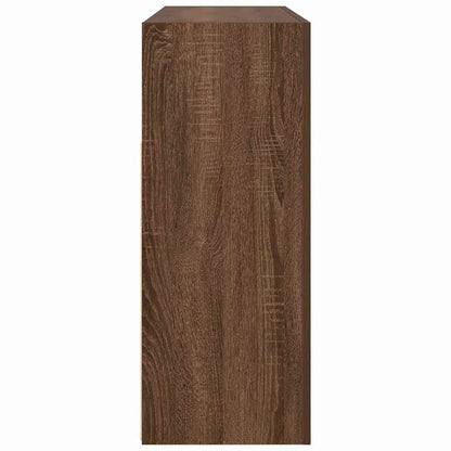 Credenza Rovere marrone 116 x 30 x 75 cm Legno multistrato - homemem39