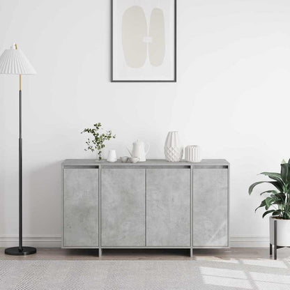 Credenza Grigio cemento 135 x 41 x 69 cm Legno multistrato - homemem39