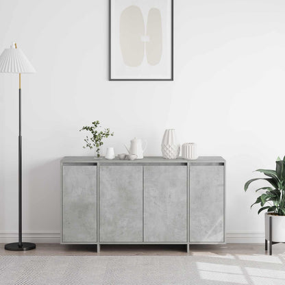 Credenza Grigio cemento 135 x 41 x 75 cm Legno multistrato