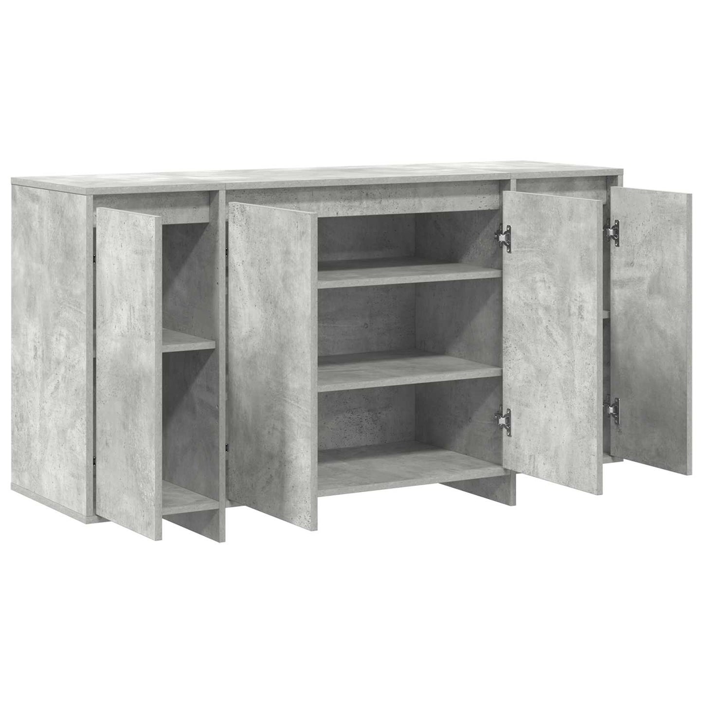 Credenza Grigio cemento 135 x 41 x 75 cm Legno multistrato