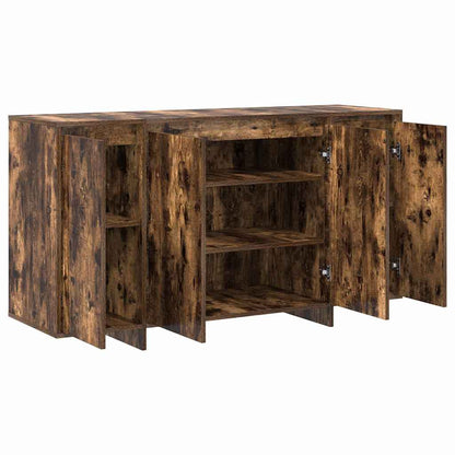 Credenza Rovere fumo 135 x 41 x 69 cm Legno multistrato - homemem39