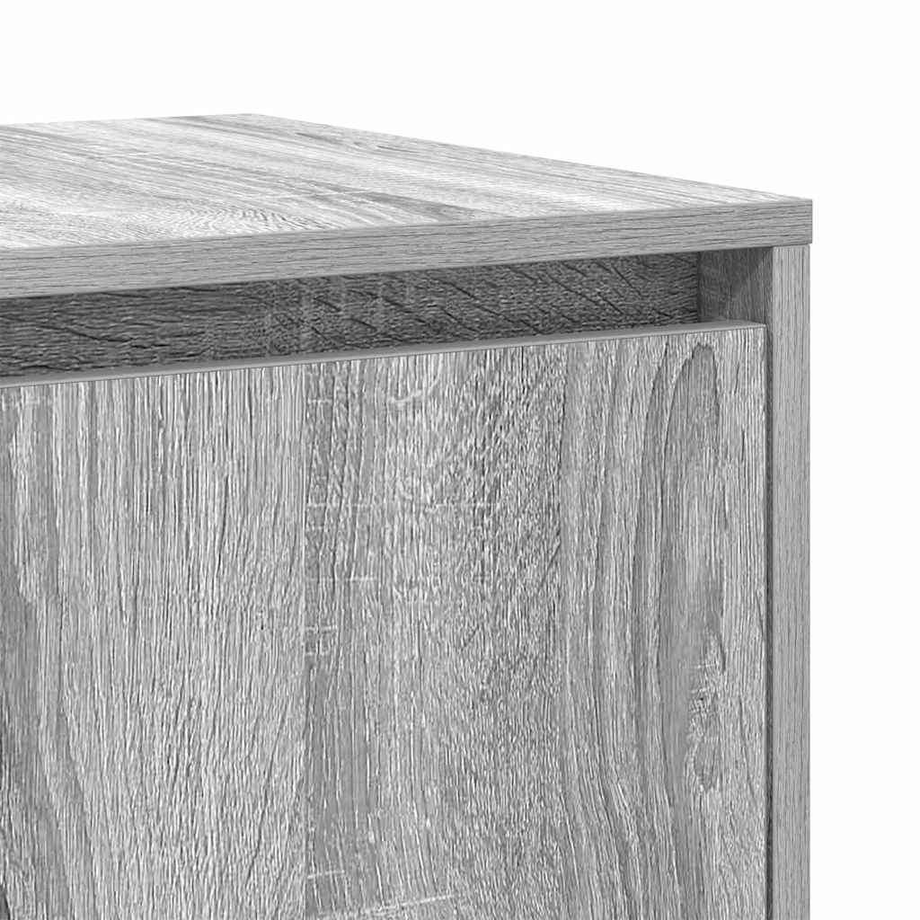 Credenza Grigio sonoma 135 x 41 x 69 cm Legno multistrato - homemem39