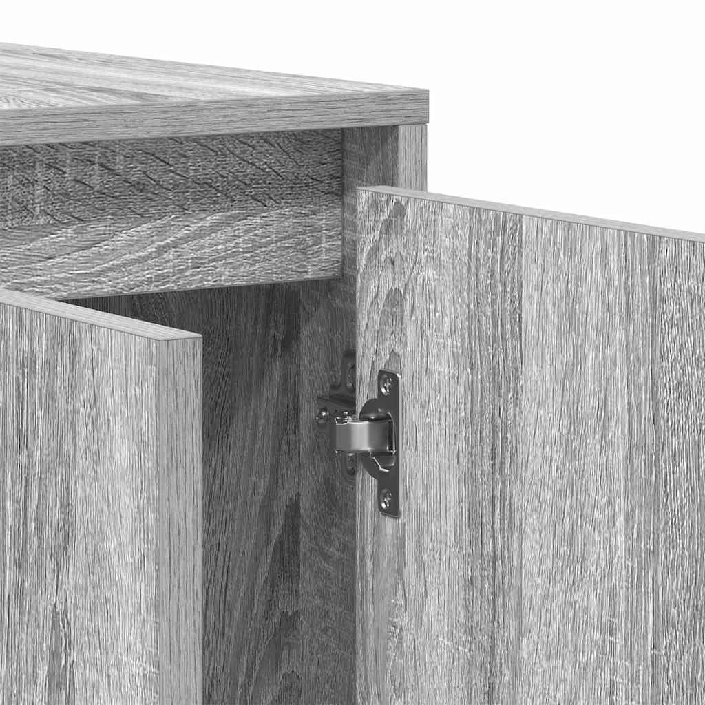 Credenza Grigio sonoma 135 x 41 x 69 cm Legno multistrato - homemem39