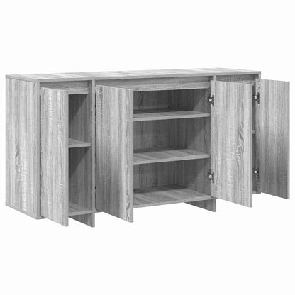 Credenza Grigio sonoma 135 x 41 x 69 cm Legno multistrato - homemem39
