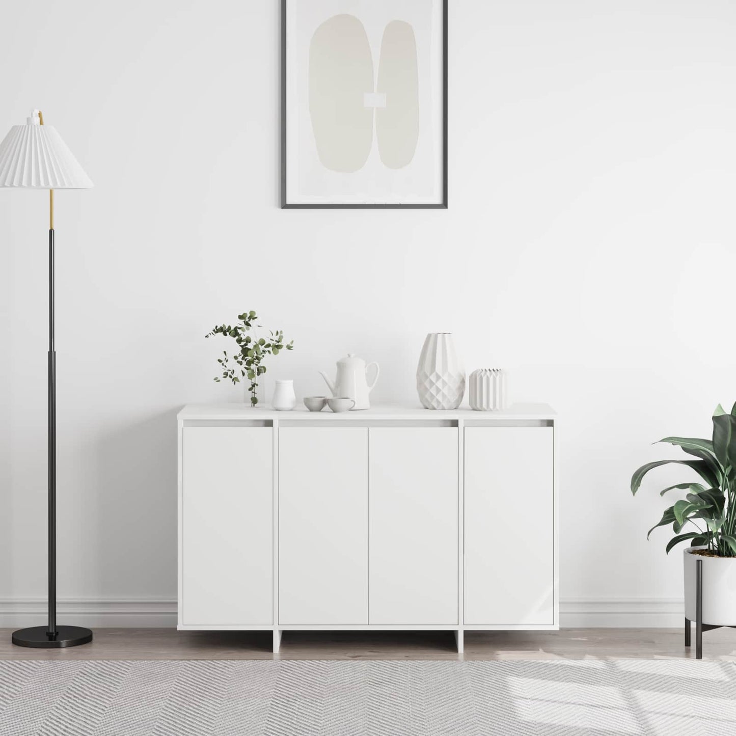 Credenza Bianco 120 x 41 x 75 cm Legno multistrato | homemem39