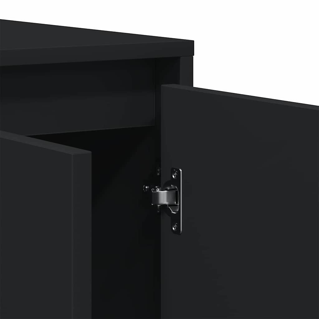 Credenza Nero 120 x 41 x 75 cm Legno multistrato - homemem39