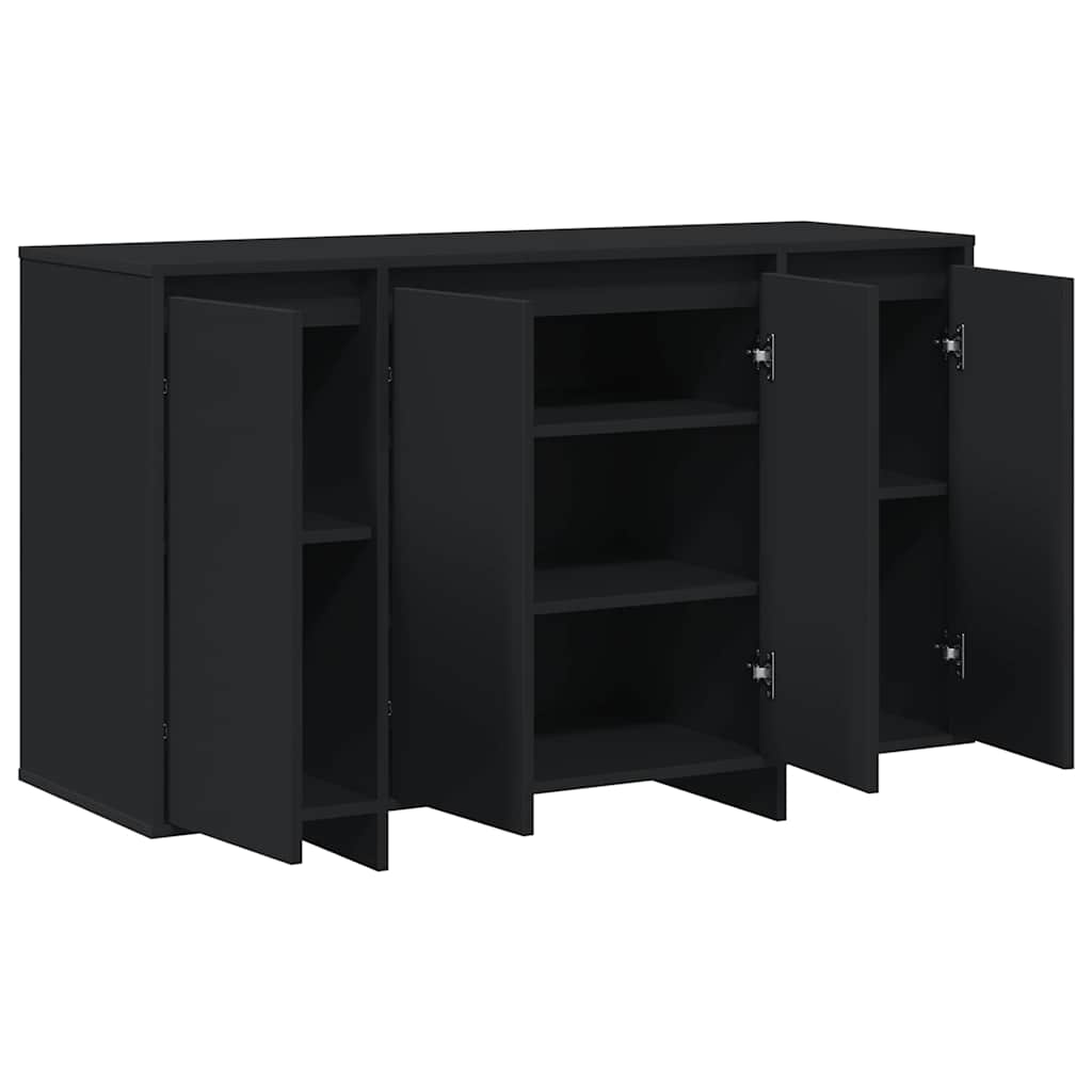 Credenza Nero 120 x 41 x 75 cm Legno multistrato - homemem39