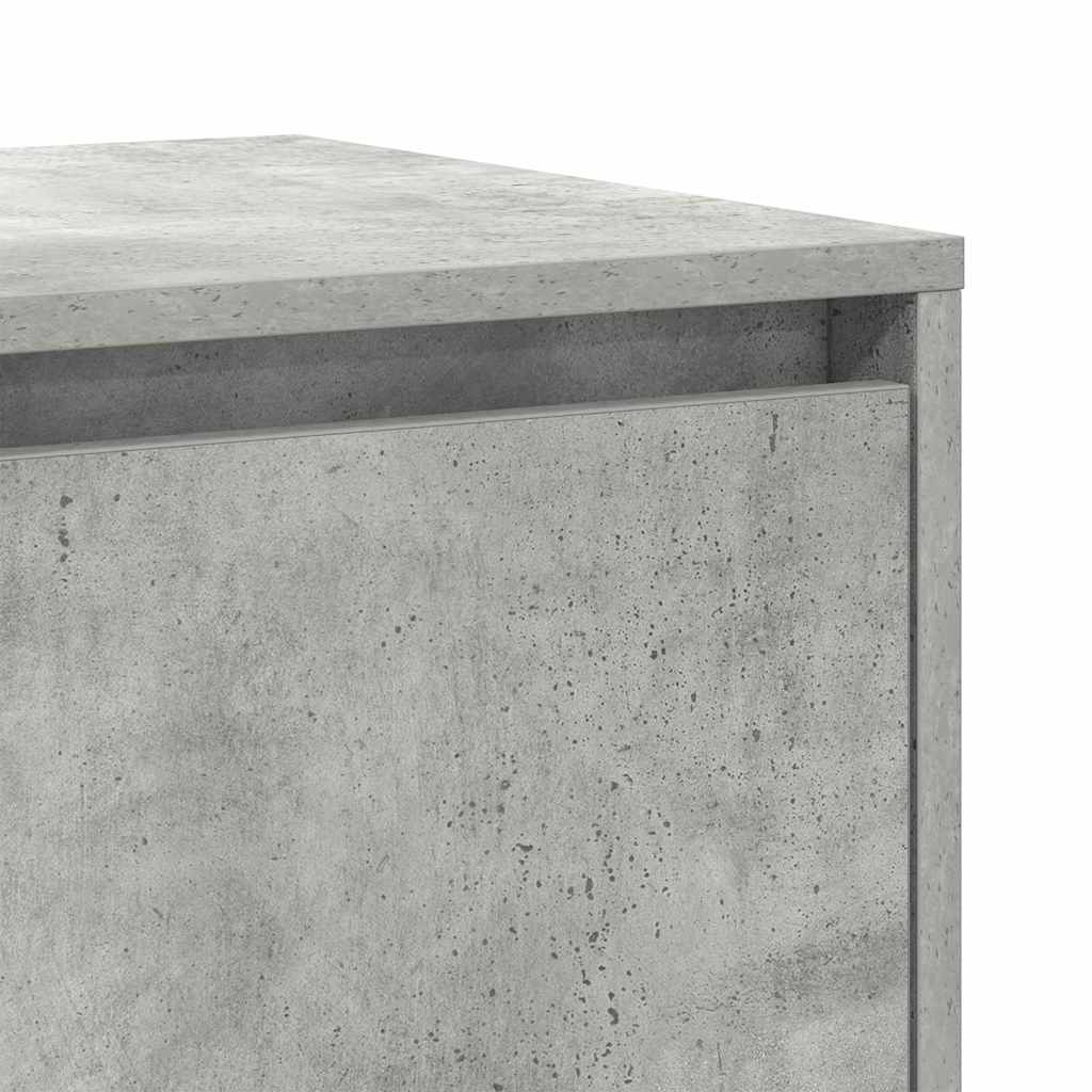 Credenza Grigio cemento 120 x 41 x 75 cm Legno multistrato - homemem39