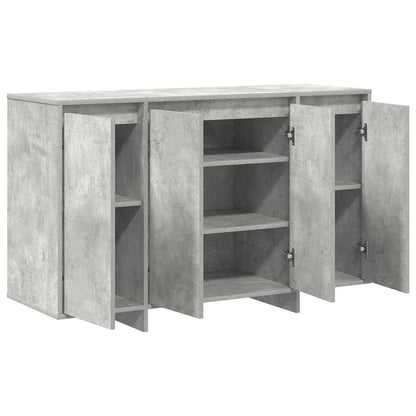 Credenza Grigio cemento 120 x 41 x 75 cm Legno multistrato - homemem39